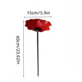 [3D] 2pcs 5.9-Inch Wrought Iron Garden Decoration - Outdoor Bird And Bee Watering Station